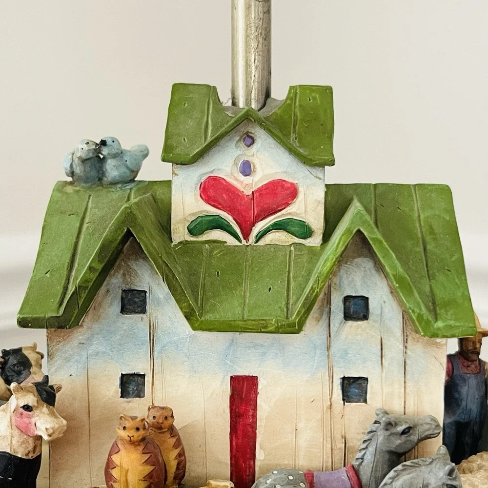 Jim‎ Shore Heartwood Creek Noah's Ark Table Lamp Children's Decor 2004